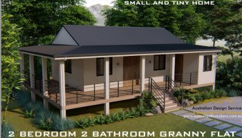 2 Bedroom + 2 Bathrooms Small Home Design